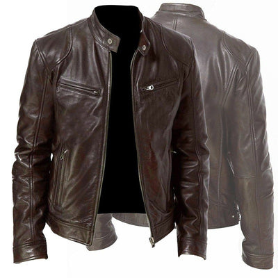 Chaqueta Cardigan de Cuero PU con Cierre de Cremallera y Bolsillos - Image 16