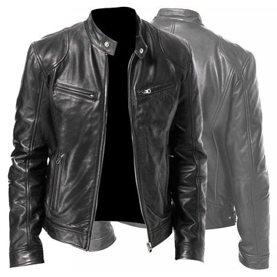 Chaqueta Cardigan de Cuero PU con Cierre de Cremallera y Bolsillos - Image 17