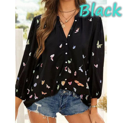 Blusa Clásica de Solapa para Mujer con Mangas Largas - Image 11