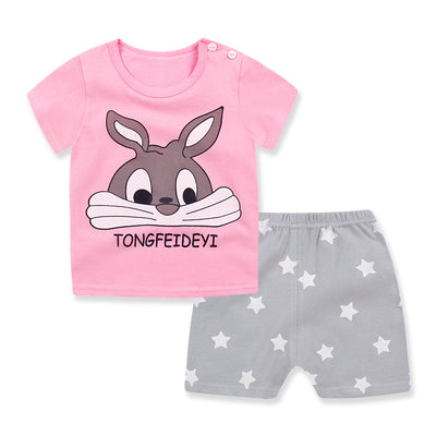 Conjunto de Pijama Infantil de Algodón - Camiseta y Pantalón Corto - Image 16