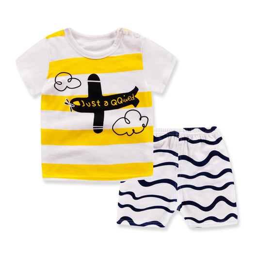 Conjunto de Pijama Infantil de Algodón - Camiseta y Pantalón Corto - Image 13