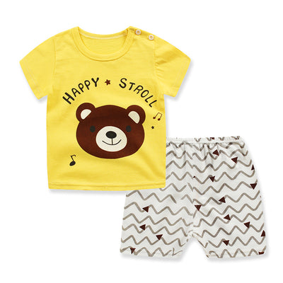 Conjunto de Pijama Infantil de Algodón - Camiseta y Pantalón Corto - Image 17