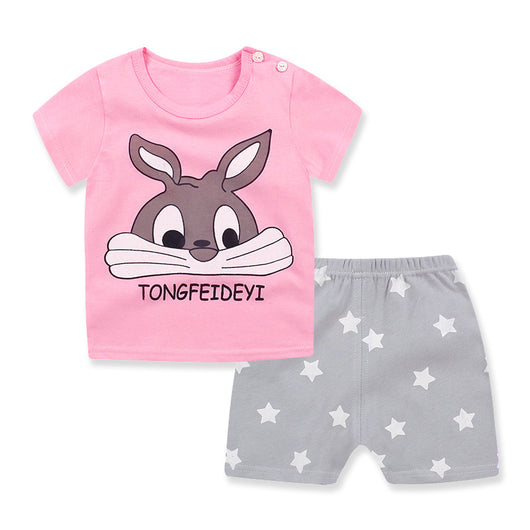 Conjunto de Pijama Infantil de Algodón - Camiseta y Pantalón Corto - Image 6