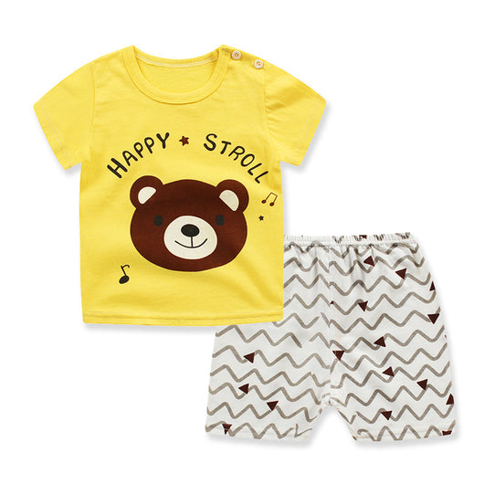 Conjunto de Pijama Infantil de Algodón - Camiseta y Pantalón Corto - Image 7