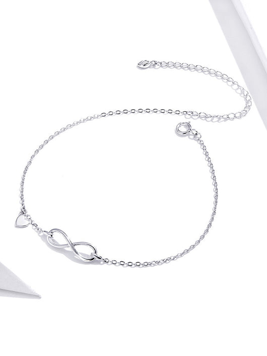 Tobillera de Plata Esterlina Diseño Minimalista