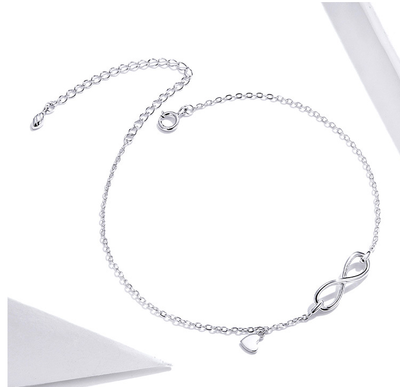 Tobillera de Plata Esterlina Diseño Minimalista - Image 4