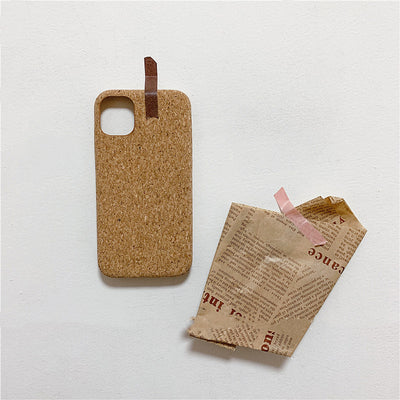Funda de Madera Natural para Celular Apple Ultra Delgada con Virutas Creativas - Image 3