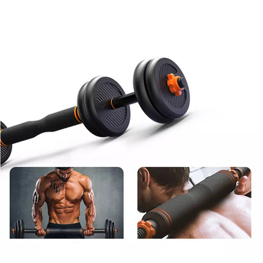 Mancuerna y Pesa Rusa Ajustable con Barra Removible para Fitness en Casa