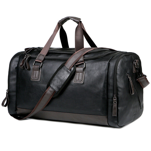 Bolsa de Viaje Ejecutiva en Cuero PU - Gran Capacidad para Hombre