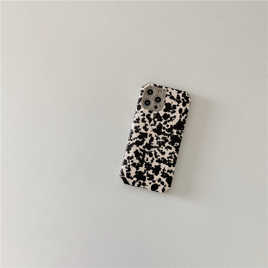 Funda para iPhone Compatible con Diseño Black Splash Ink Minimalista - Image 7