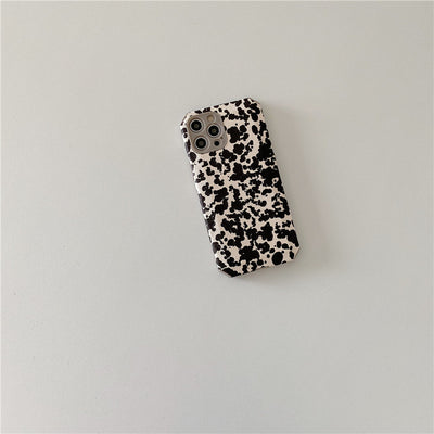 Funda para iPhone Compatible con Diseño Black Splash Ink Minimalista - Image 9
