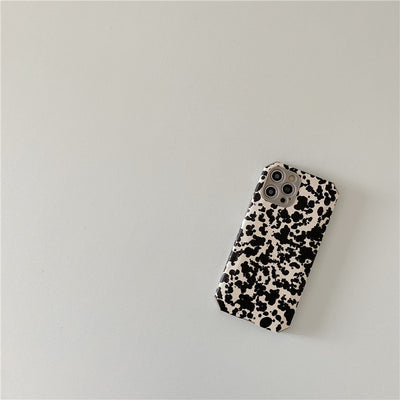 Funda para iPhone Compatible con Diseño Black Splash Ink Minimalista - Image 2