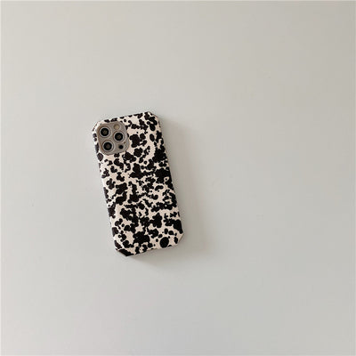 Funda para iPhone Compatible con Diseño Black Splash Ink Minimalista - Image 3
