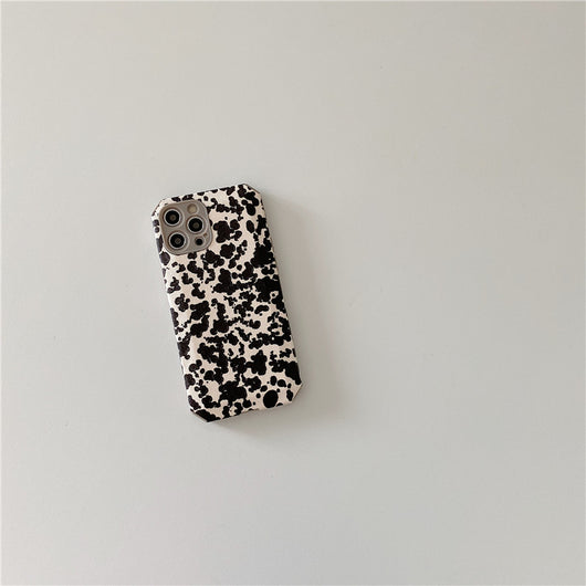 Funda para iPhone Compatible con Diseño Black Splash Ink Minimalista - Image 3
