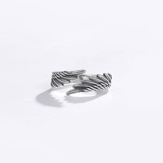 Anillo de Plata 999 Alas de Ángel - Juego de Parejas en Plata Esterlina - Image 6