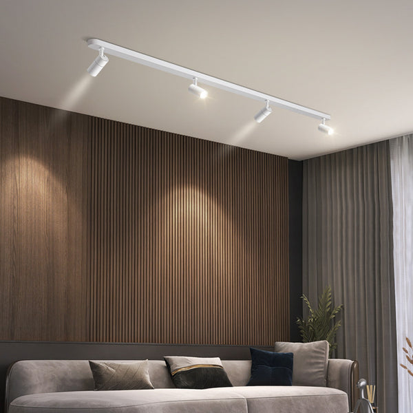 Sistema de Iluminación LED sobre Riel para Comercios y Salas