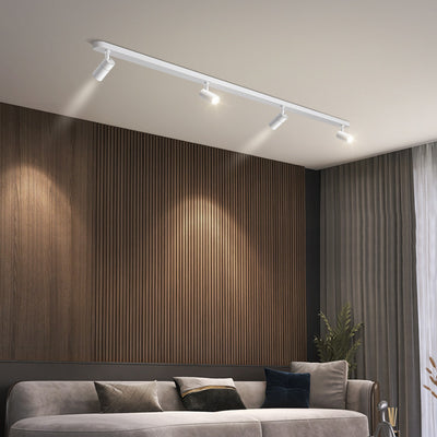 Sistema de Iluminación LED sobre Riel para Comercios y Salas
