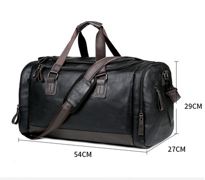 Bolsa de Viaje Ejecutiva en Cuero PU - Gran Capacidad para Hombre - Image 6