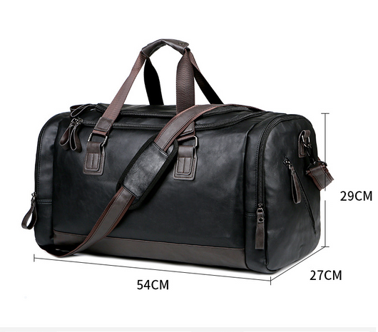 Bolsa de Viaje Ejecutiva en Cuero PU - Gran Capacidad para Hombre - Image 6