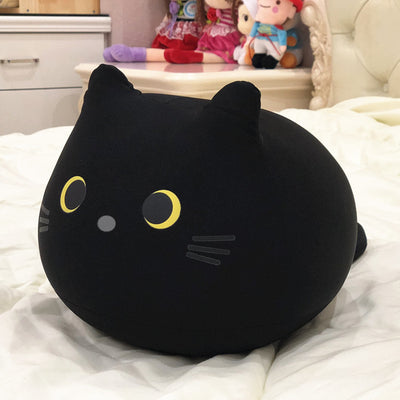 Muñeco Almohada Gatito Blanco y Negro