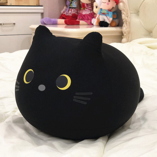 Muñeco Almohada Gatito Blanco y Negro