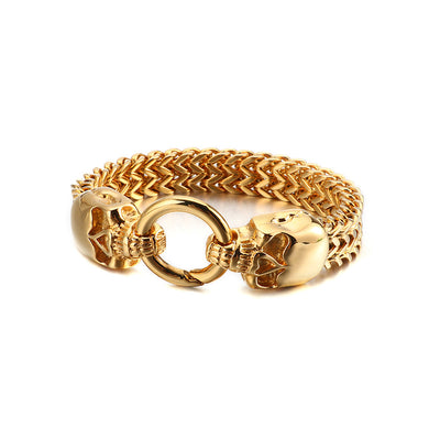 Pulsera de Acero Titanio con Calavera para Hombre - Diseño Dominante y Resistente - Image 5
