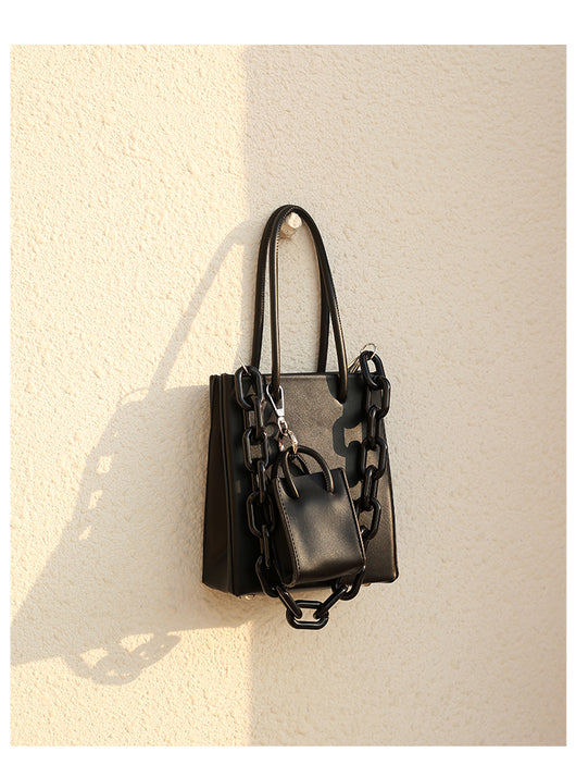 Bolsa Cuadrada Portátil con Cadena Acrílica - Cartera Tote Elegante para Mujer - Image 23