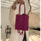 Bolsa Cuadrada Portátil con Cadena Acrílica - Cartera Tote Elegante para Mujer