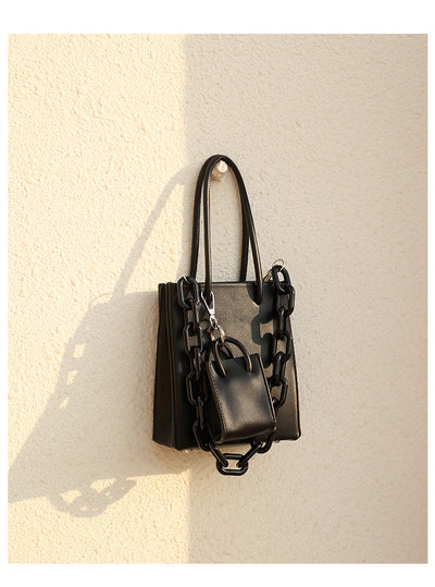 Bolsa Cuadrada Portátil con Cadena Acrílica - Cartera Tote Elegante para Mujer - Image 10