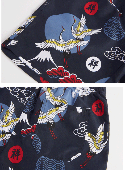 Pantalones Cortos de Playa Estampados para Hombre - Image 12