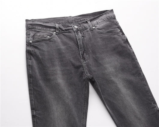 Jeans Retro de Cintura Alta para Hombre con Corte Ajustado - Image 8
