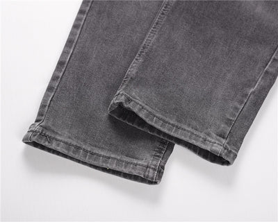 Jeans Retro de Cintura Alta para Hombre con Corte Ajustado - Image 11