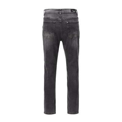 Jeans Retro de Cintura Alta para Hombre con Corte Ajustado - Image 10