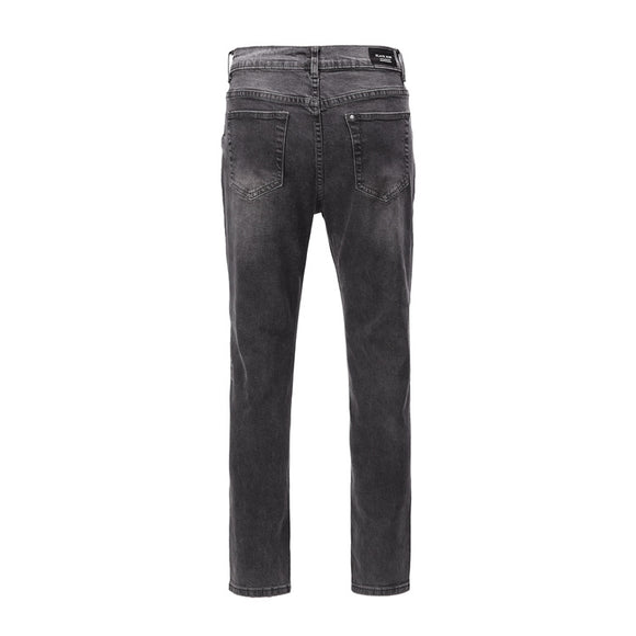 Jeans Retro de Cintura Alta para Hombre con Corte Ajustado