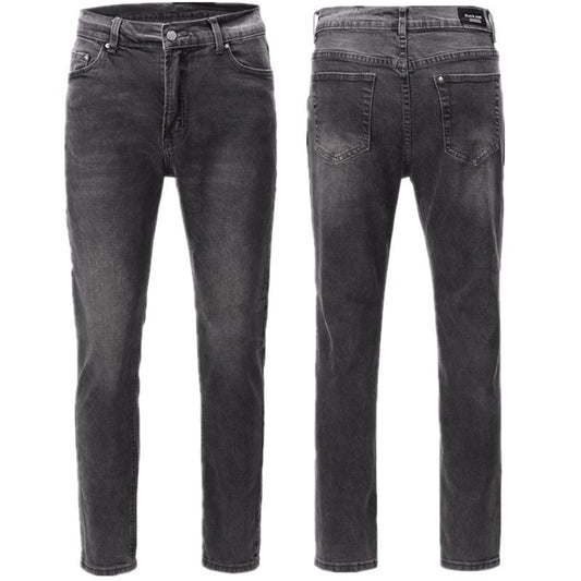Jeans Retro de Cintura Alta para Hombre con Corte Ajustado