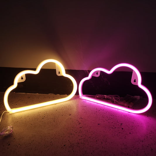 Luz Nube Neón LED - Decoración Mural Colgante - Image 2