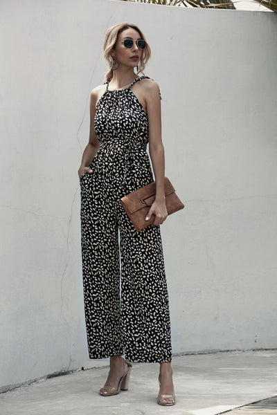 Jumpsuit Casual de Piernas Anchas con Tirantes Ajustables - Image 8