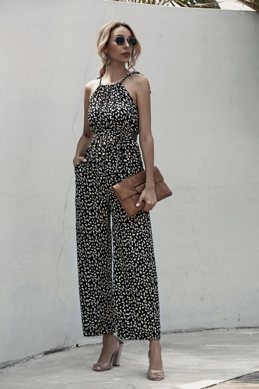 Jumpsuit Casual de Piernas Anchas con Tirantes Ajustables - Image 8