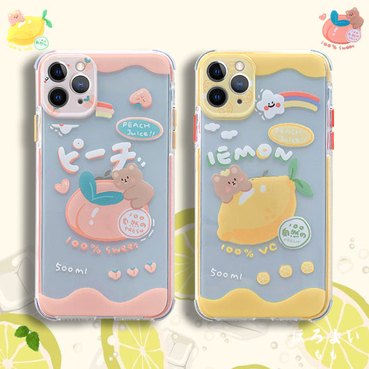 Funda de Silicona Protectora Compatible con Apple Diseño Oso Frutal - Image 9