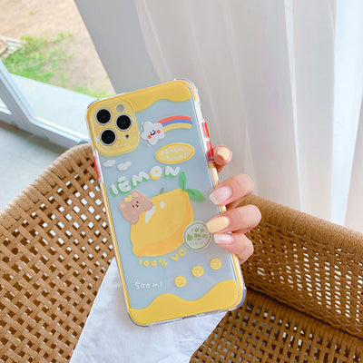 Funda de Silicona Protectora Compatible con Apple Diseño Oso Frutal - Image 3