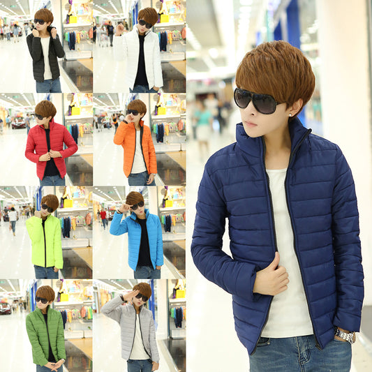 Chaqueta Acolchada Ligera Cuello Alto Slim Fit