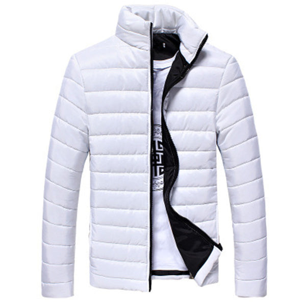 Chaqueta Acolchada Ligera Cuello Alto Slim Fit