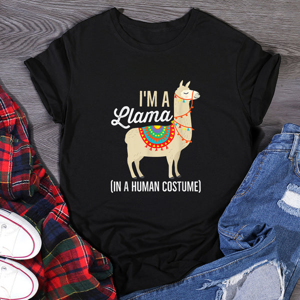 Blusa Casual Estampada de Manga Corta para Mujer