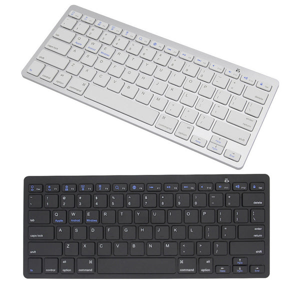 Teclado Inalámbrico Ultra Delgado Compatible con Móvil, Tablet y Computadora