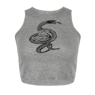 Top Deportivo Ajustado con Estampado de Serpiente - Image 10