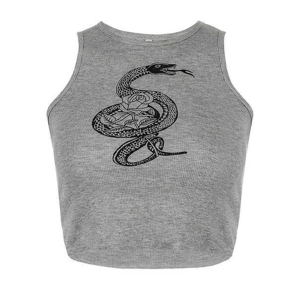 Top Deportivo Ajustado con Estampado de Serpiente - Image 5