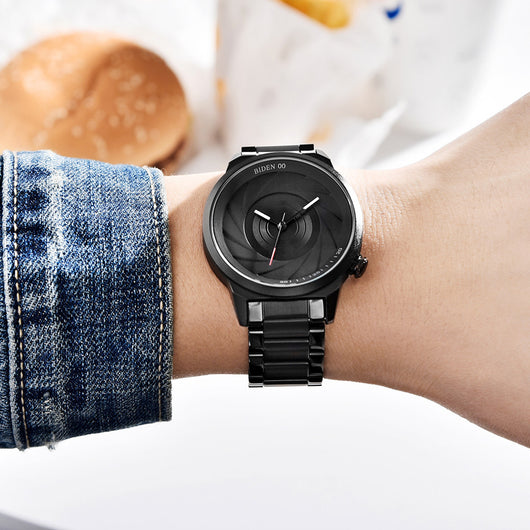 Reloj de Negocios para Hombre con Correa de Acero y Esfera Grande - Image 4