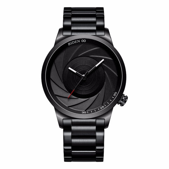 Reloj de Negocios para Hombre con Correa de Acero y Esfera Grande