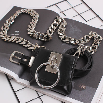 Bolsa Mensajera Convertible con Cadena Gruesa y Monedero Integrado - Image 21
