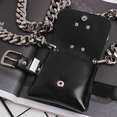 Bolsa Mensajera Convertible con Cadena Gruesa y Monedero Integrado - Image 6